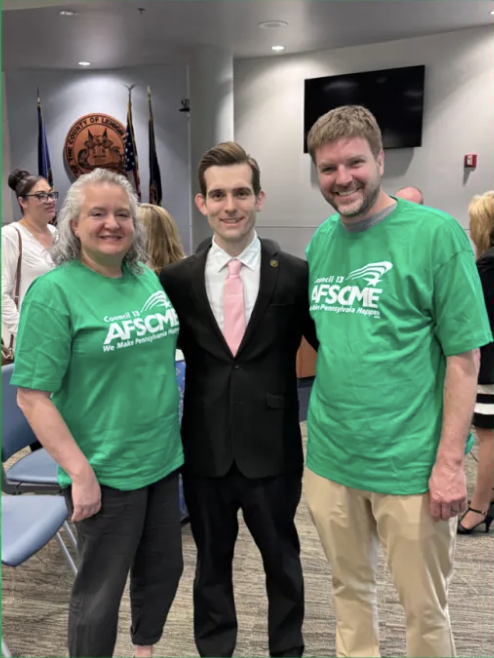 AFSCME members who keep a PA jail running mobilize for paid parental leave victory